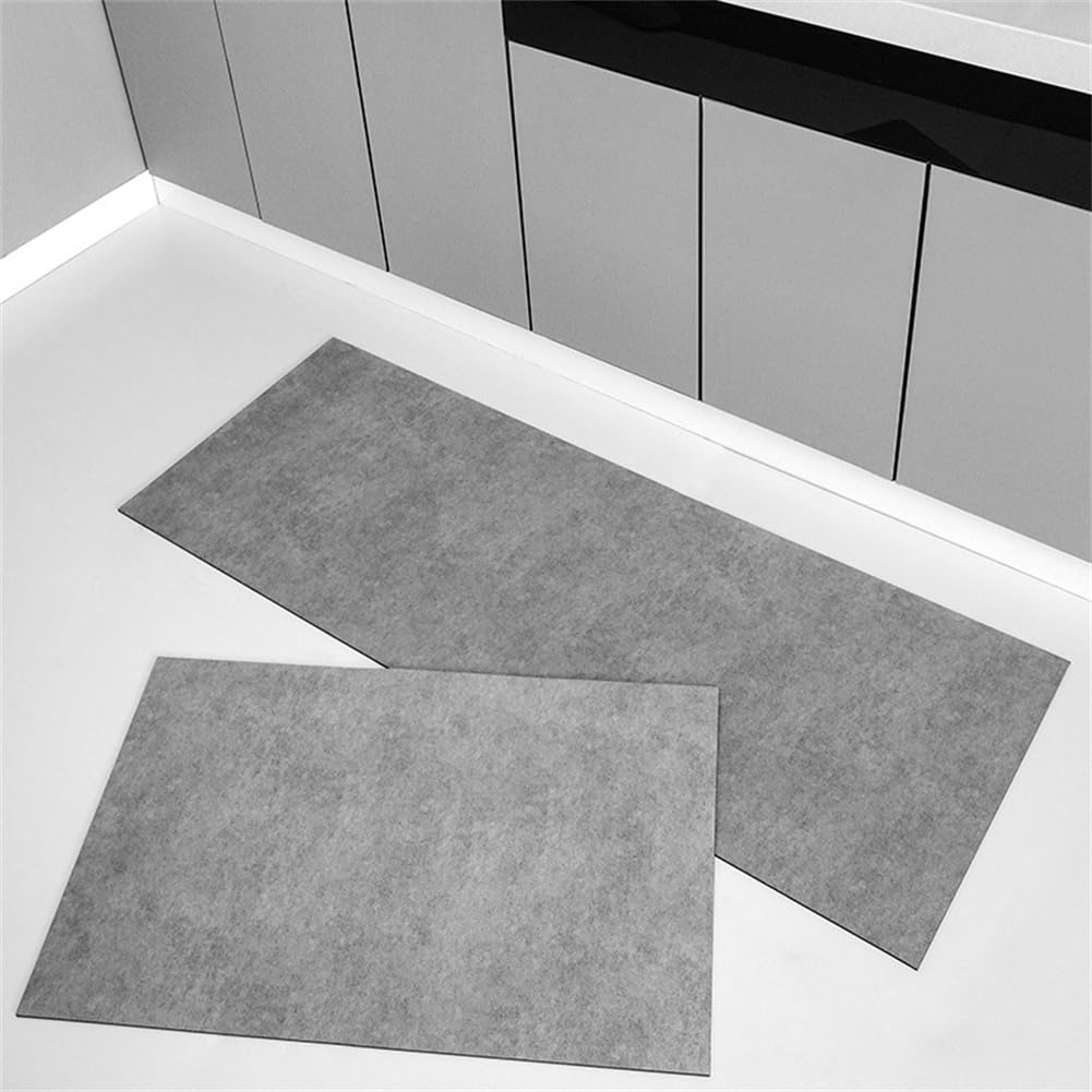 KüChenläUfer KüChenmatte 45x120cm, KüChenteppich Waschbar rutschfest, Teppich LäUfer Flur FußMatte Badematten, Wasser öL Aufnehmen Teppich KüChe Set, KüChe Wohnzimmer, Badezimmer Solid Colours