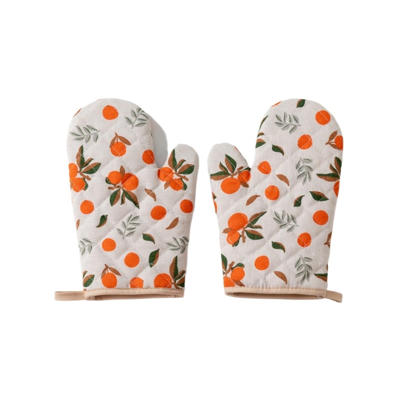 1 Paire De Gants Anti-brûlure Épais en Coton Et Lin pour Cuisine