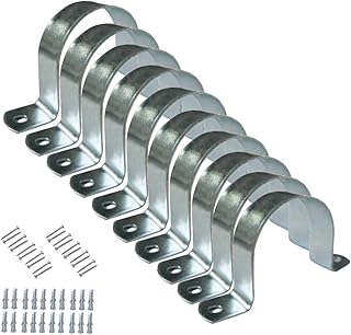 Royal Apex Galvanized (GI) U Clamps Fastener Hanger Pipe Clamps Clip with Screw and Plug
