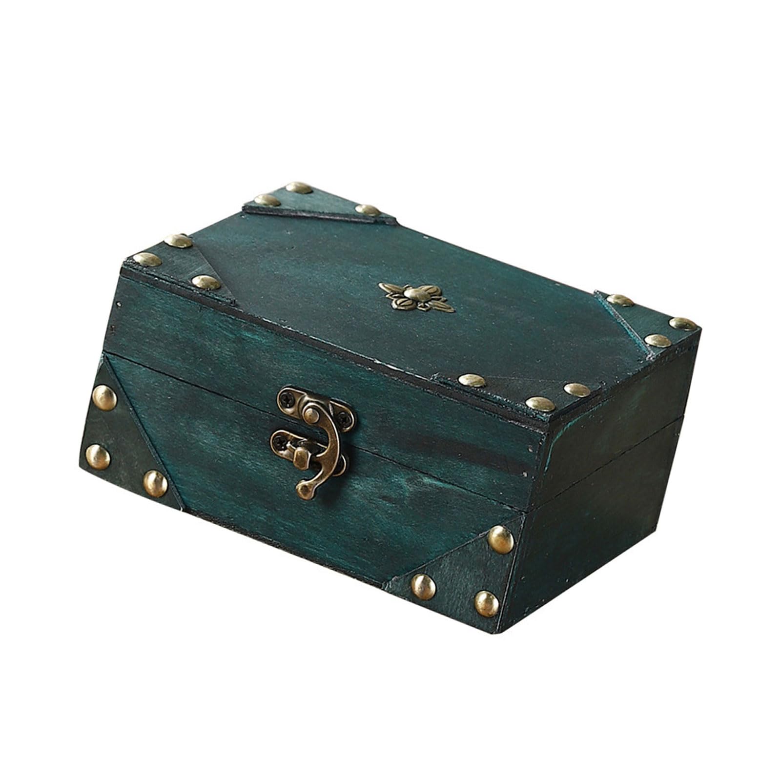 NVOQILIN European Styles Storage Box Sturdy Wood Travel Case with Ample Space for Personalize Items Organization Travel Suitcases