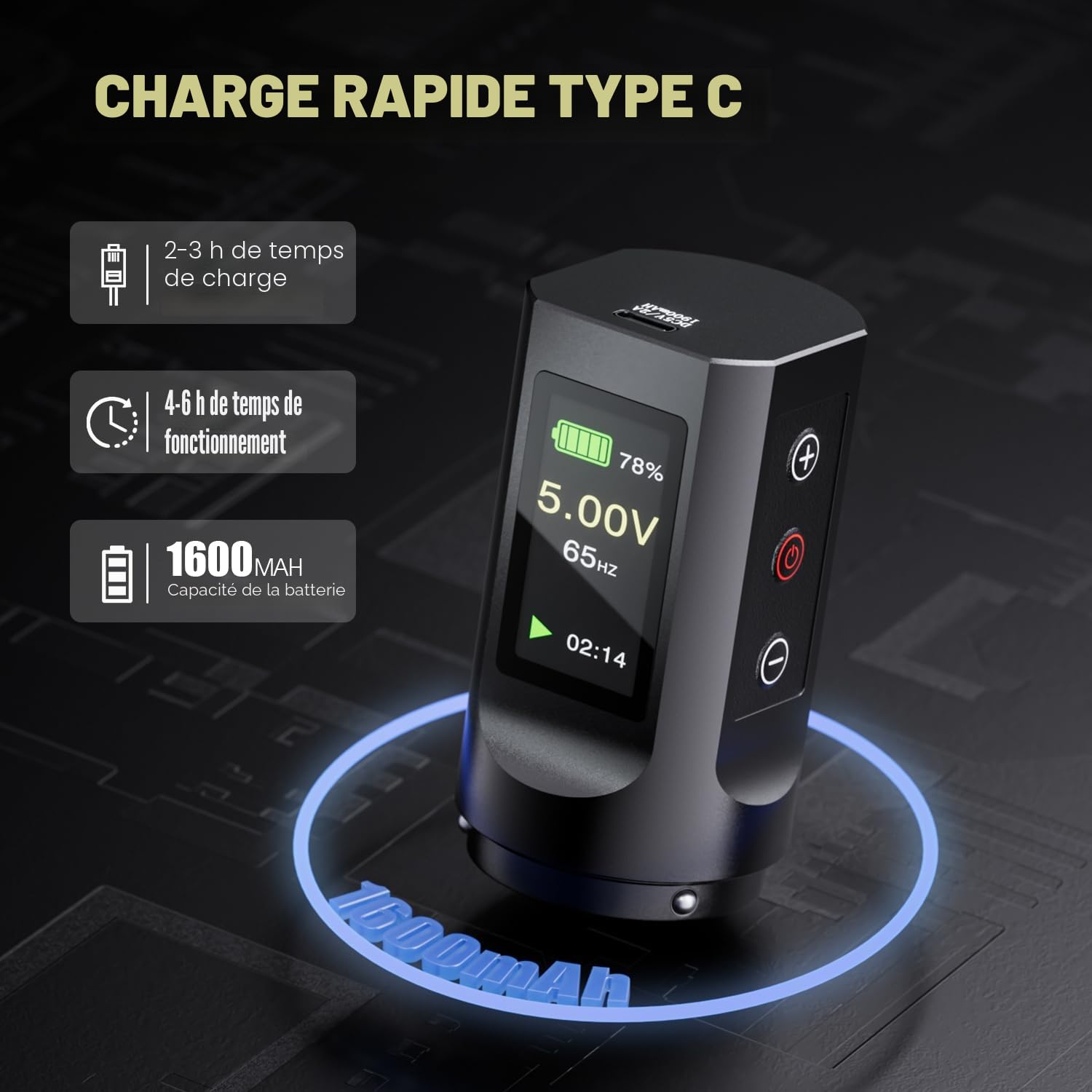 TATELF Kit Machine Sans Fil RCA, Kit Accessoires Complet, Batterie 1600mAh
