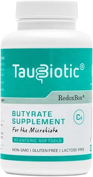 TauBiotic  90 caps. by RedoxBox  - Butyrate tributyrin Gut Microbiota & Digestion Support.