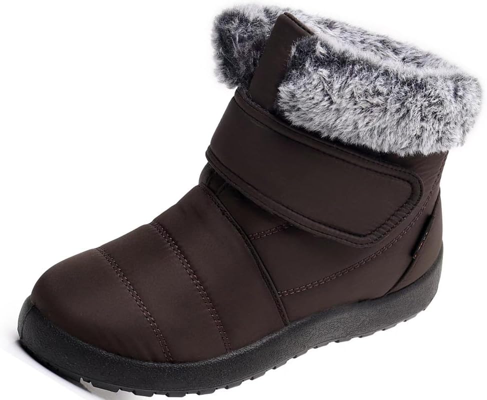 Maxome Winter Boots for Women,Womens Winter Boots,Ladies Winter Boots,Womens Snow Boots,Fur Lined Boots for Women,Warm Slip On Boots for Women,Womens Walking Boots,Outdoor Waterproof Non-Slip Lightweight Short Winter Boots Snow Shoes - Amazon product rated Grade A