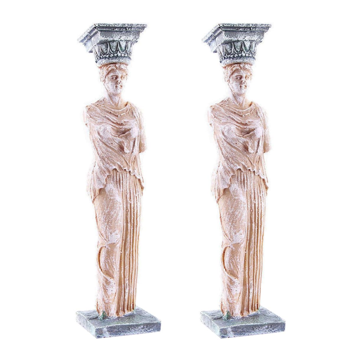 Beaupretty Decoración de Pecera 2 Piezas de Estatua de Diosa en Resina, Accesorios Elegantes para Acuarios de Agua Dulce y Ambiente Submarino