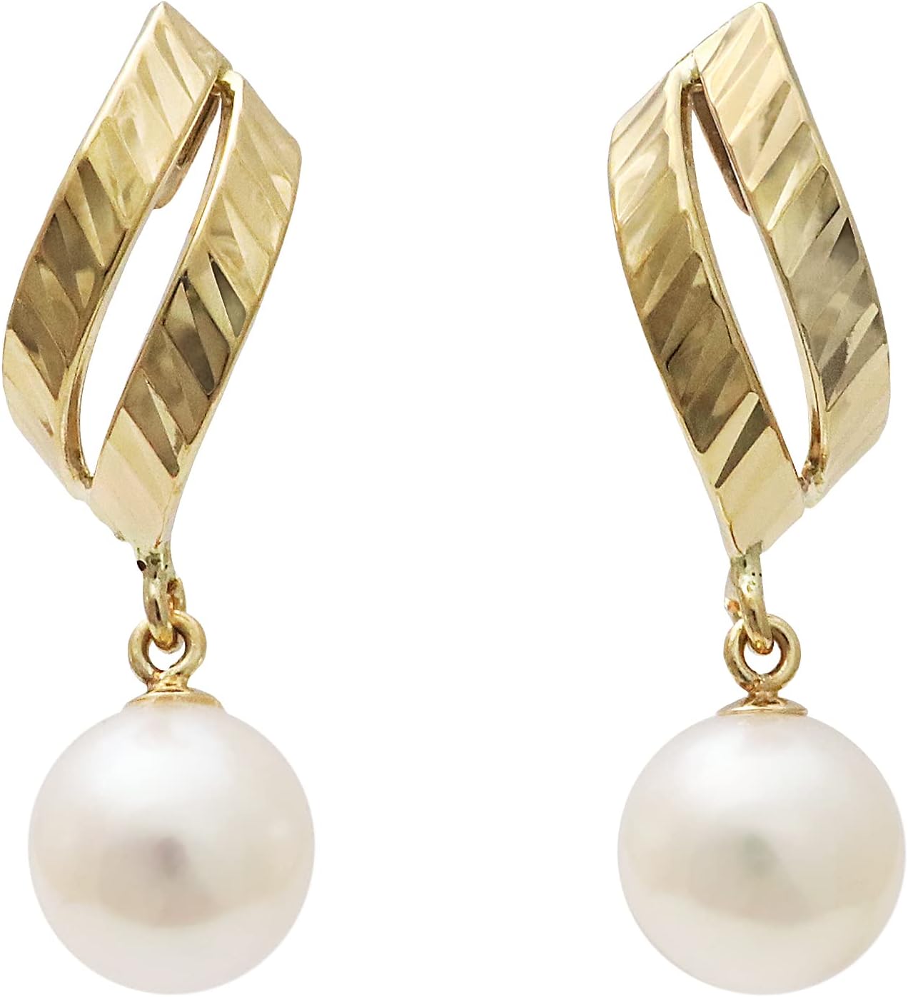 14金 K14 14k K14WG ホワイトゴールド ピアス フープピアス 2.0