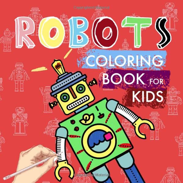Robots Coloring Book for Kids