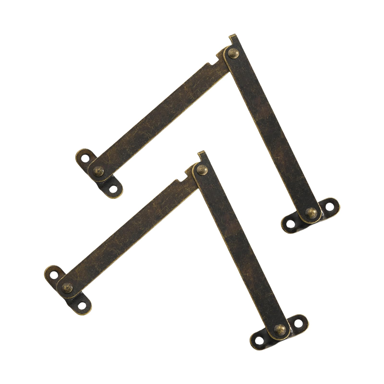 2Pcs Folding Lid Hinges Replacement Lift Up Stay Hinge for Furniture Cabinet Cupboard Wooden Box Hardware Furniture Hinges Jewelry Box Hardware