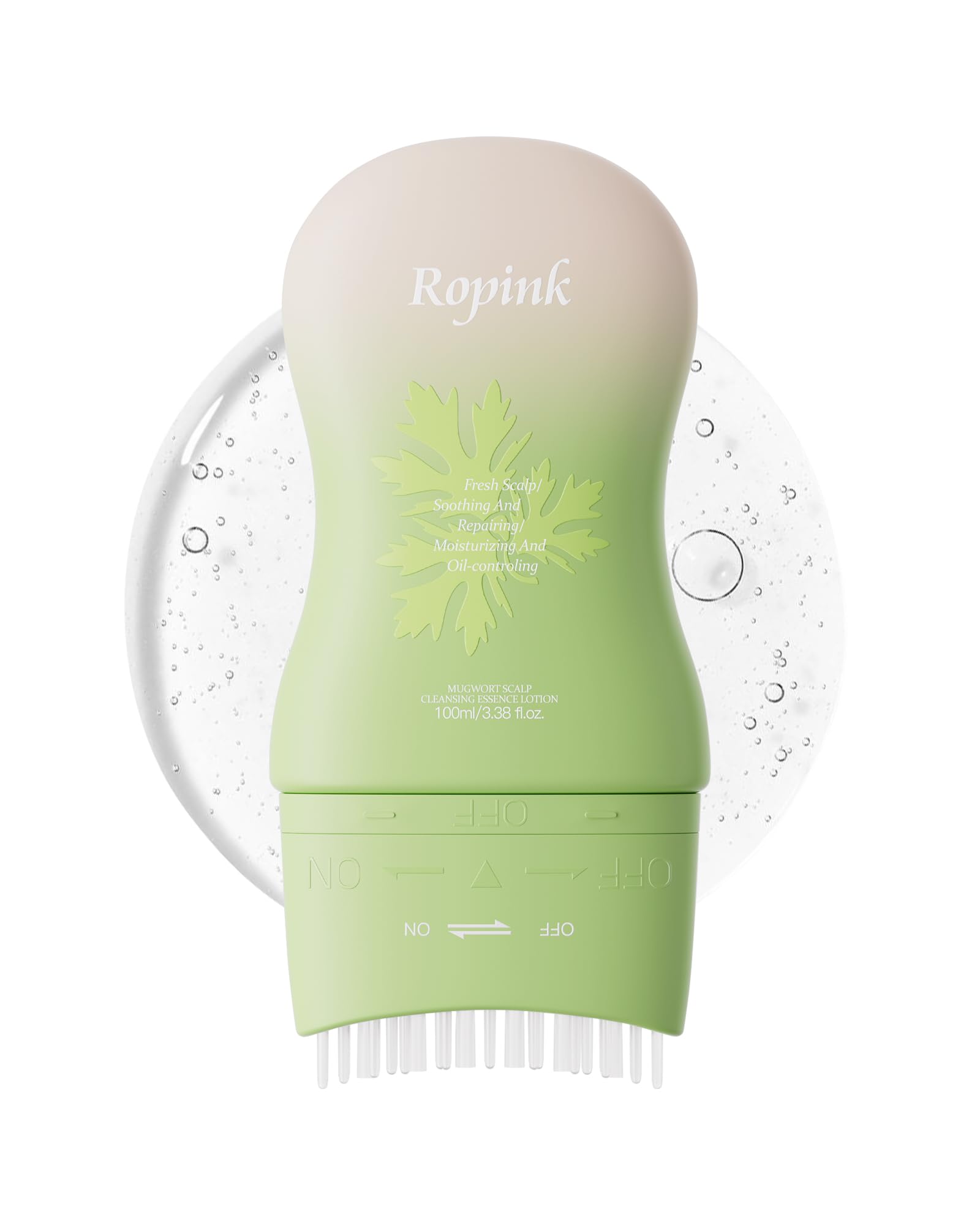 Ropink Scalp Detox Pre Shampoo for Dandruff and Itchy Scalp, Deep Cleansing Treatment Removes Build-Up and Flakes While Soothing with Mugwort Extract