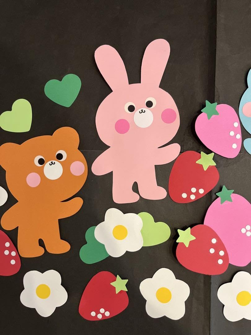 Amazon.co.jp: No.670 春の壁面飾り いちご 3月壁面 4月壁面 5月