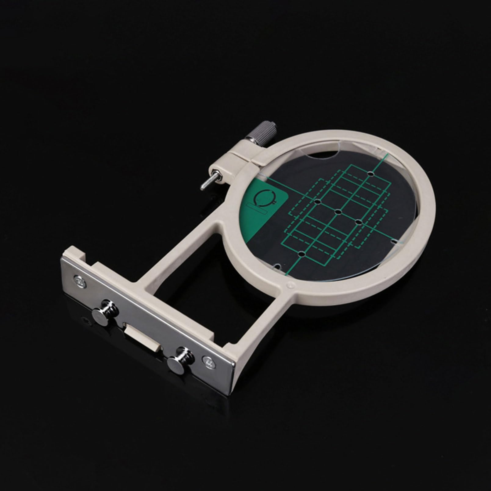 NUOBESTY Juego de Bastidor de Bordado de 3 Piezas para Máquina | Plástico, Alineación Precisa y Cuadrícula Azul, Compatible Se270d, Se350, Se400 y He120 He240