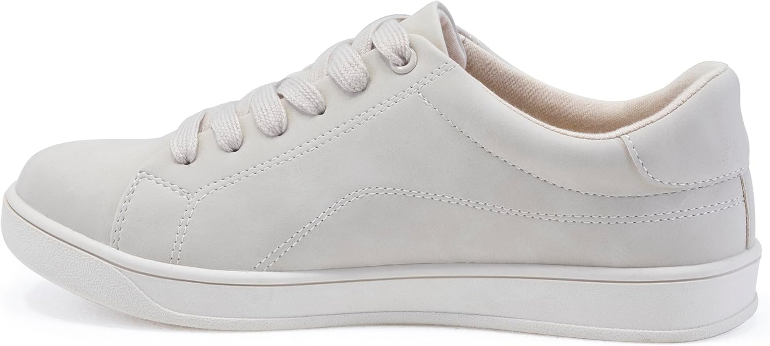 Women's Lace Up Trendy Sneaker Classic Fashion Low Top Walking Shoes - Picture 101 of 109