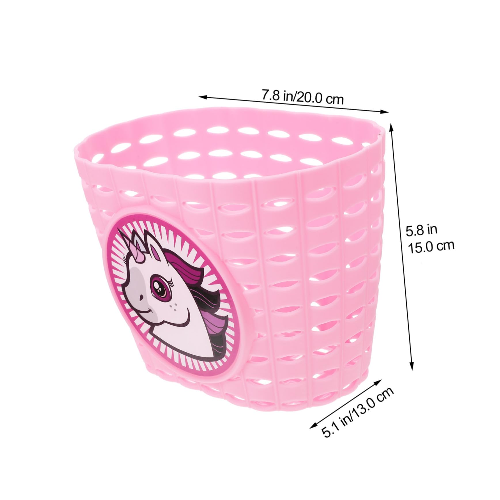 Abaodam Bike Basket Lightweight Front Basket for Scooter Bike Cute Cartoon Train Design Durable Plastic for Bikes and Scooters Fit for Items