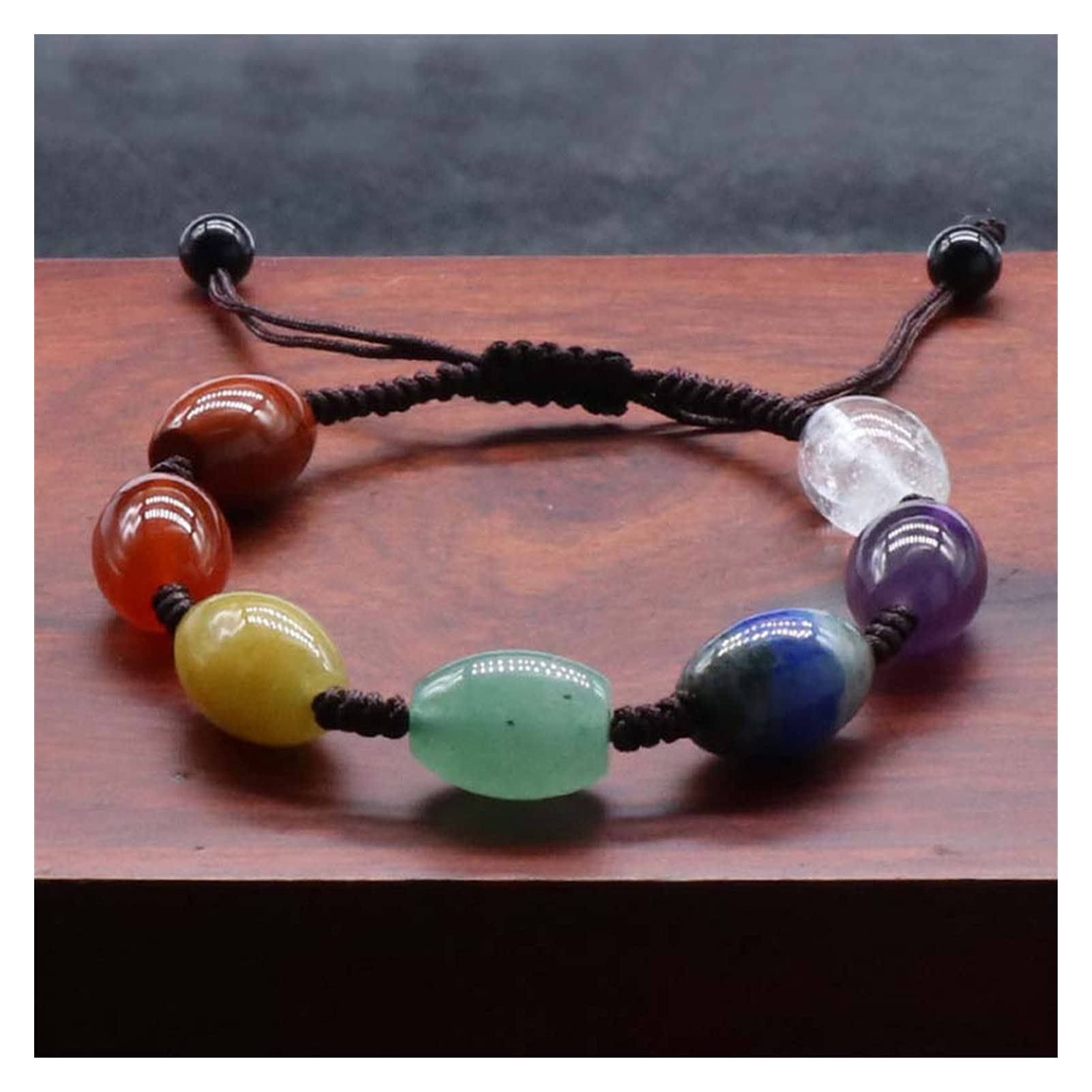 Armbänder Armbänder Natürlicher Stein in Eimerform 7 Chakra Reiki Damen Amethyste Meditation Quarzarmbänder 1 Stück Schmuck