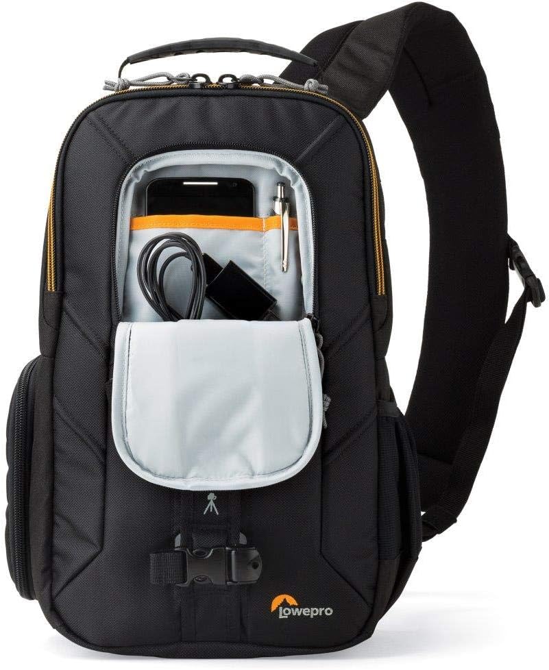 Lowepro Slingshot Edge 150 AW - A Secure, Slim, Smart and Protective Camera Sling for a Mirrorless Kit and Small Tablet, Black
