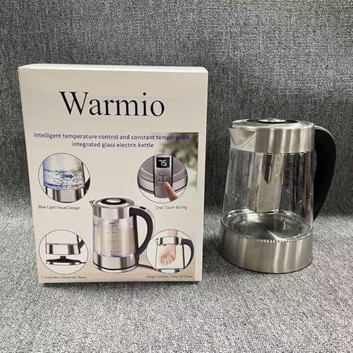 Hervidor eléctrico con pico de vidrio y filtro de acero inoxidable miniatura 1