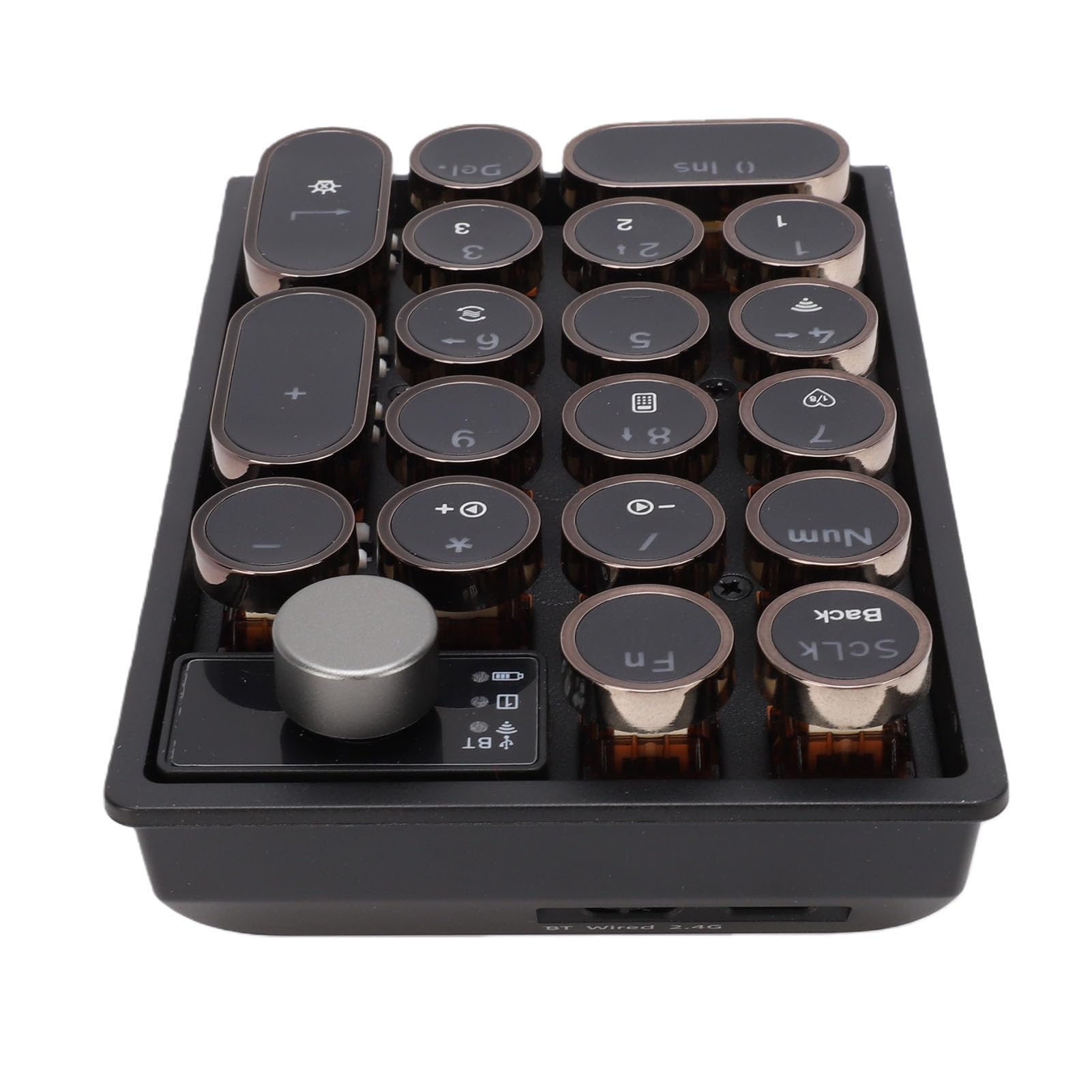 Cuifati Pavé Numérique sans Fil, 19 Touches, pavé Numérique Mécanique Remplaçable à Chaud avec Rétroéclairage RVB et Bouton Multifonctionnel, pour Ordinateur Portable et de Bureau