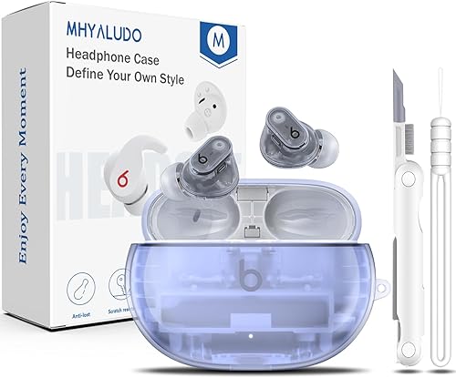 Miniatura 1 de Beat Studio Buds + (2023)  Beat Studio Buds 2021 Funda protectora transparente de TPU suave transparente de grado militar a prueba de golpes con kit