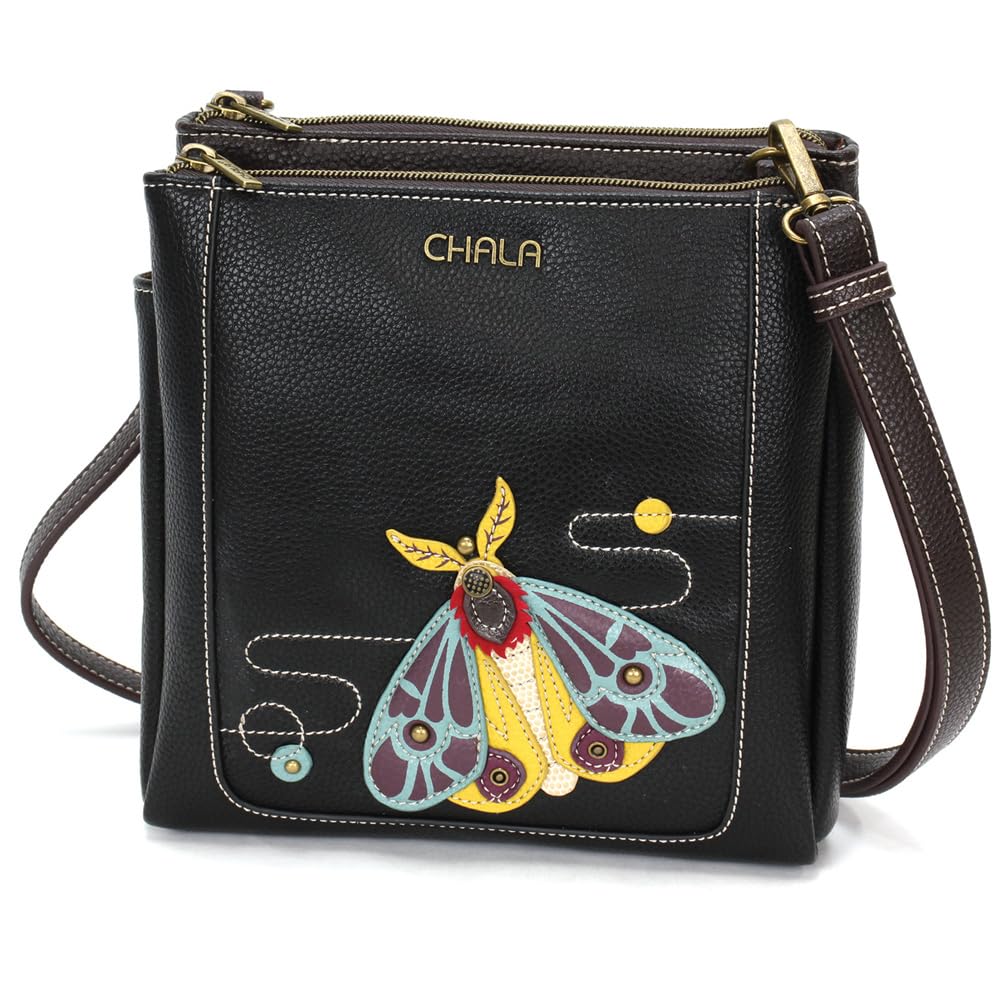 CHALA Merry Messenger RFID Protected Women Faux Leather Shoulder Purse with Adjustable Crossbody Strap