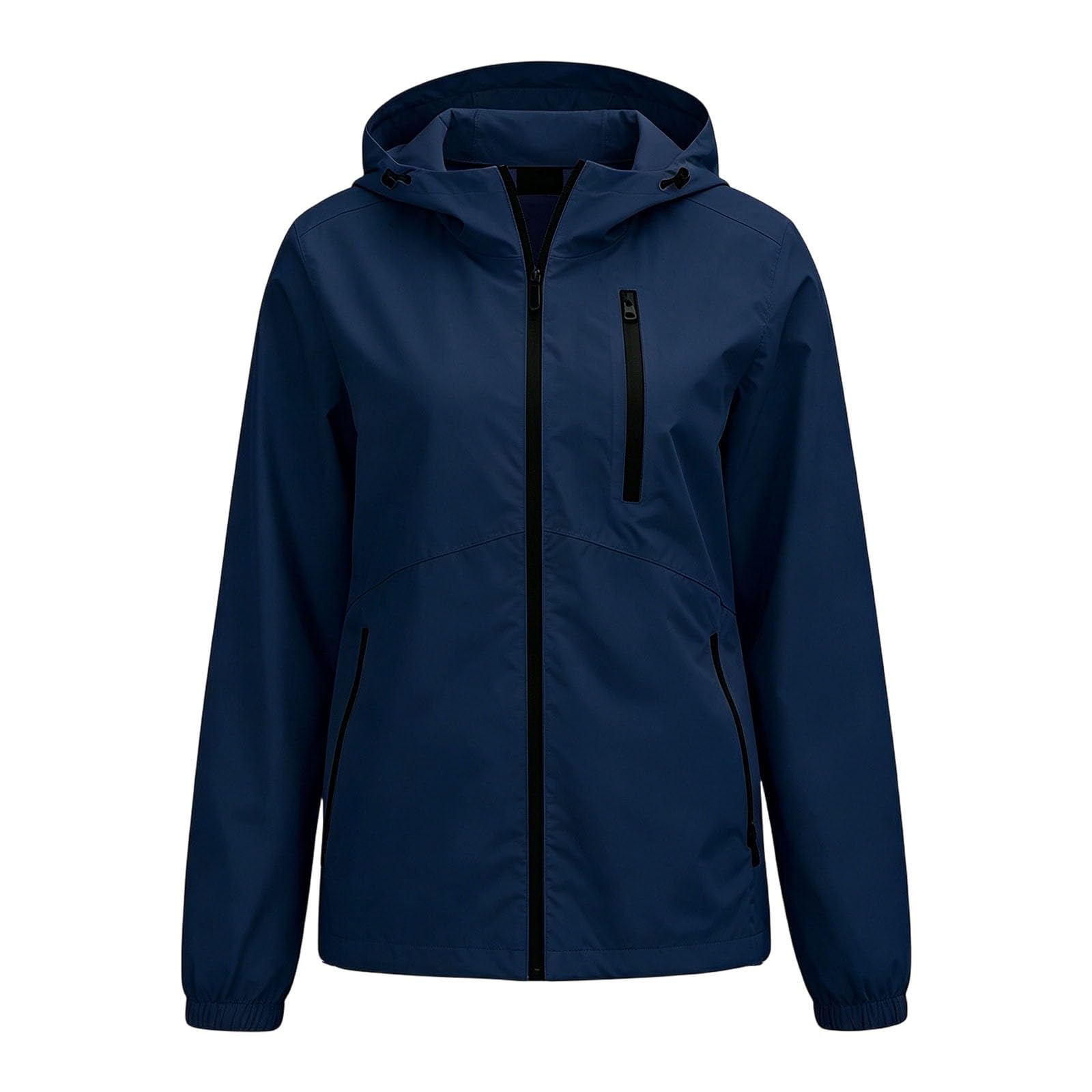 Genérico Chubasquero Mujer Impermeable-Chaqueta Con Capucha De Talla Grande Para Exteriores Prenda De Abrigo Informal Y ContemporáNea Para Mayor Comodidad Y Para Aventuras Cotidianas