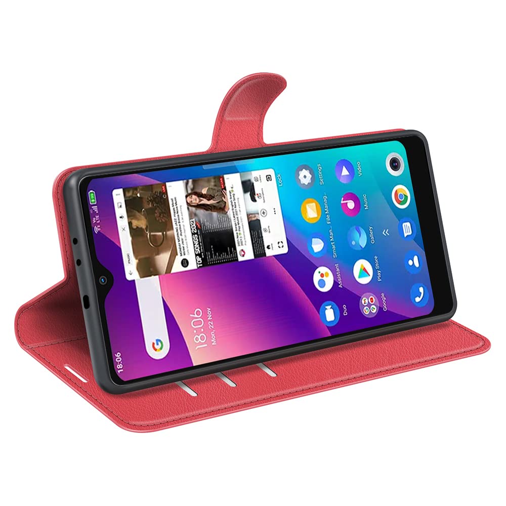 Cover A Libro Fertuo Per TCL 30 SE - Custodia Portafoglio In Pelle PU Con Porta Carte, Chiusura Magnetica E Supporto - Interno In Silicone, Blu