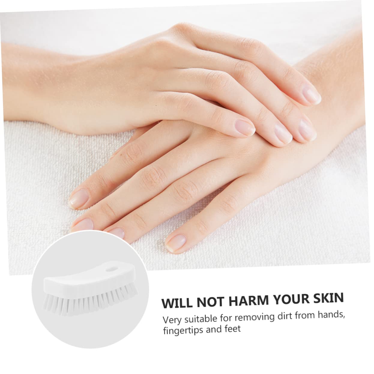 2pezzi Spazzola Per Unghie Flessibile Di Pulizia Per e Piedi Accessorio Per Manicure e Pedicure Per Unghie e Cuticole Facile Da Usare e Maneggiare