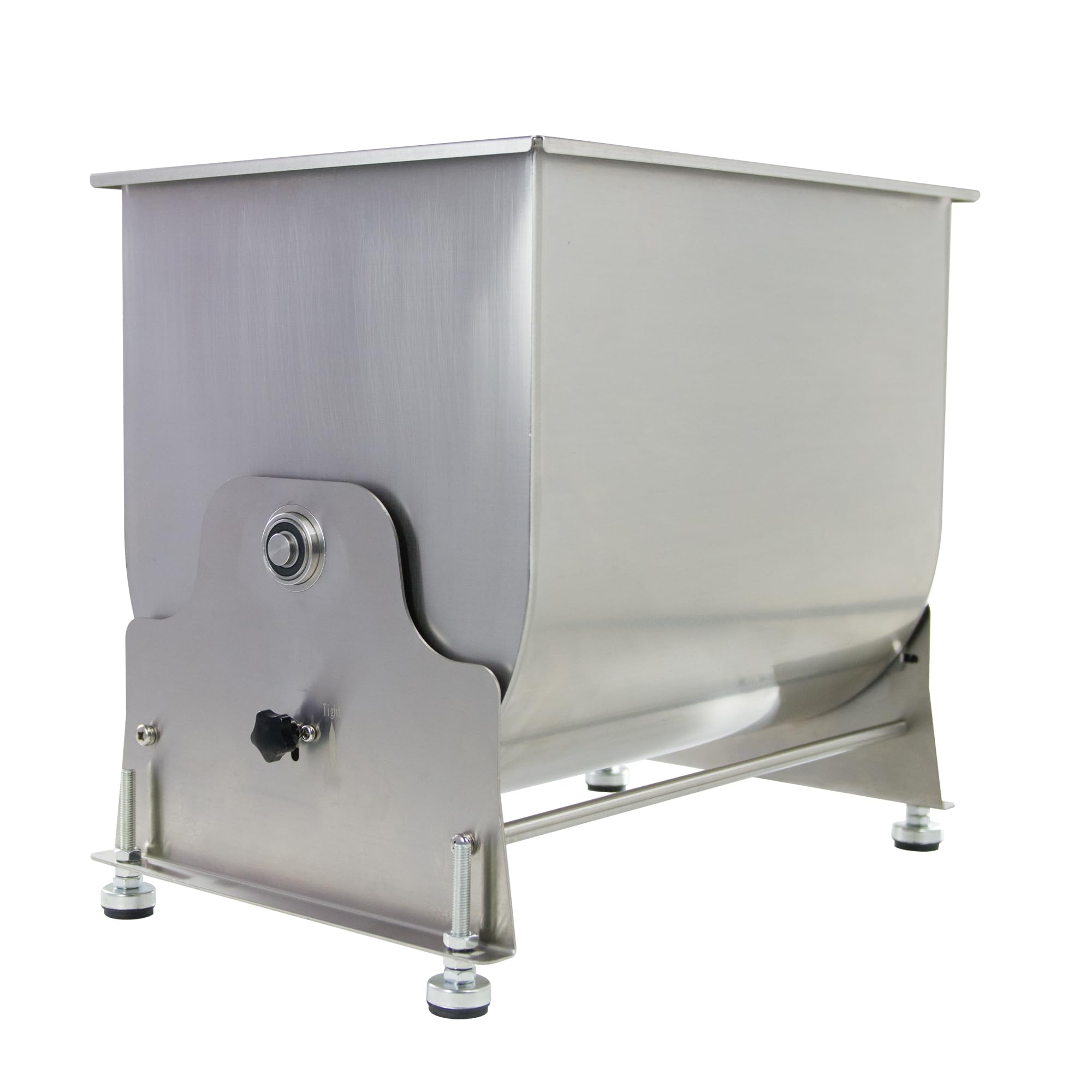 Hakka 85lb/37.5L Manual Meat Mixer, Stainless Steel 50L Tilt Tank Meat Mixer for Sausage (Mixing Max.85lb/37.5L for Meat)