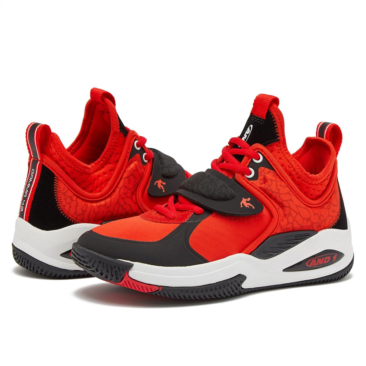 AND1 Zapatos de baloncesto para niños y niñas, tenis de baloncesto geniales para niños, talla 11 a niño grande 7, tenis de caña media o alta para niños