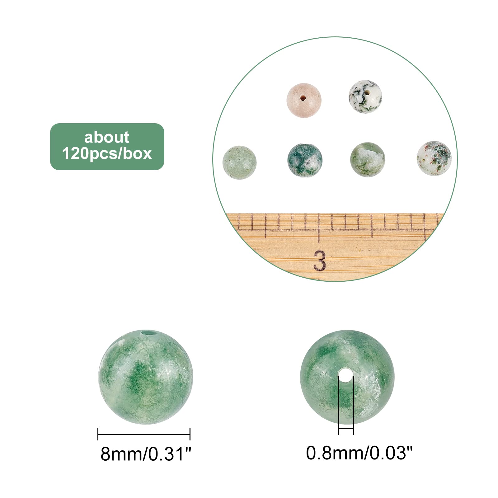 Piedras Volcánicas NBEADS 1 Caja De 200 Cuentas De Lapislázuli De 8 Mm De Color Azul Natural Con Piedras Preciosas Redondas Sueltas Para Hacer Joyas Cuenta Gotas
