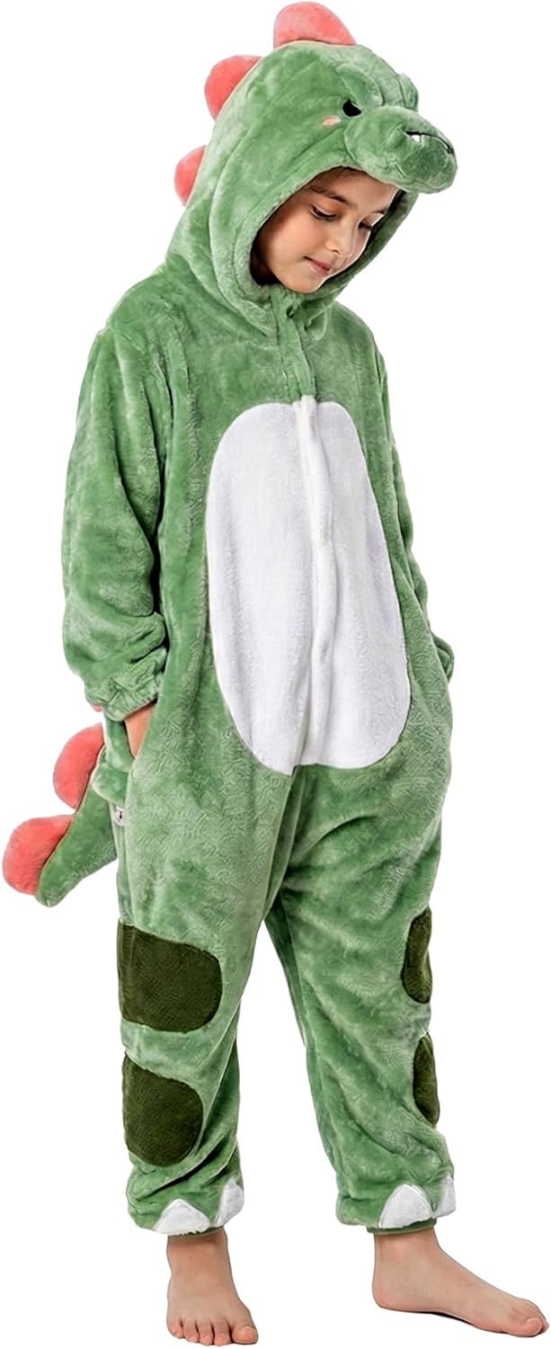 OLAOLA Kids Animal Onesie, Unisex Onesies, Plush Cosplay Pajamas for Girls Boys, One-Piece Sleepwear Halloween Costume