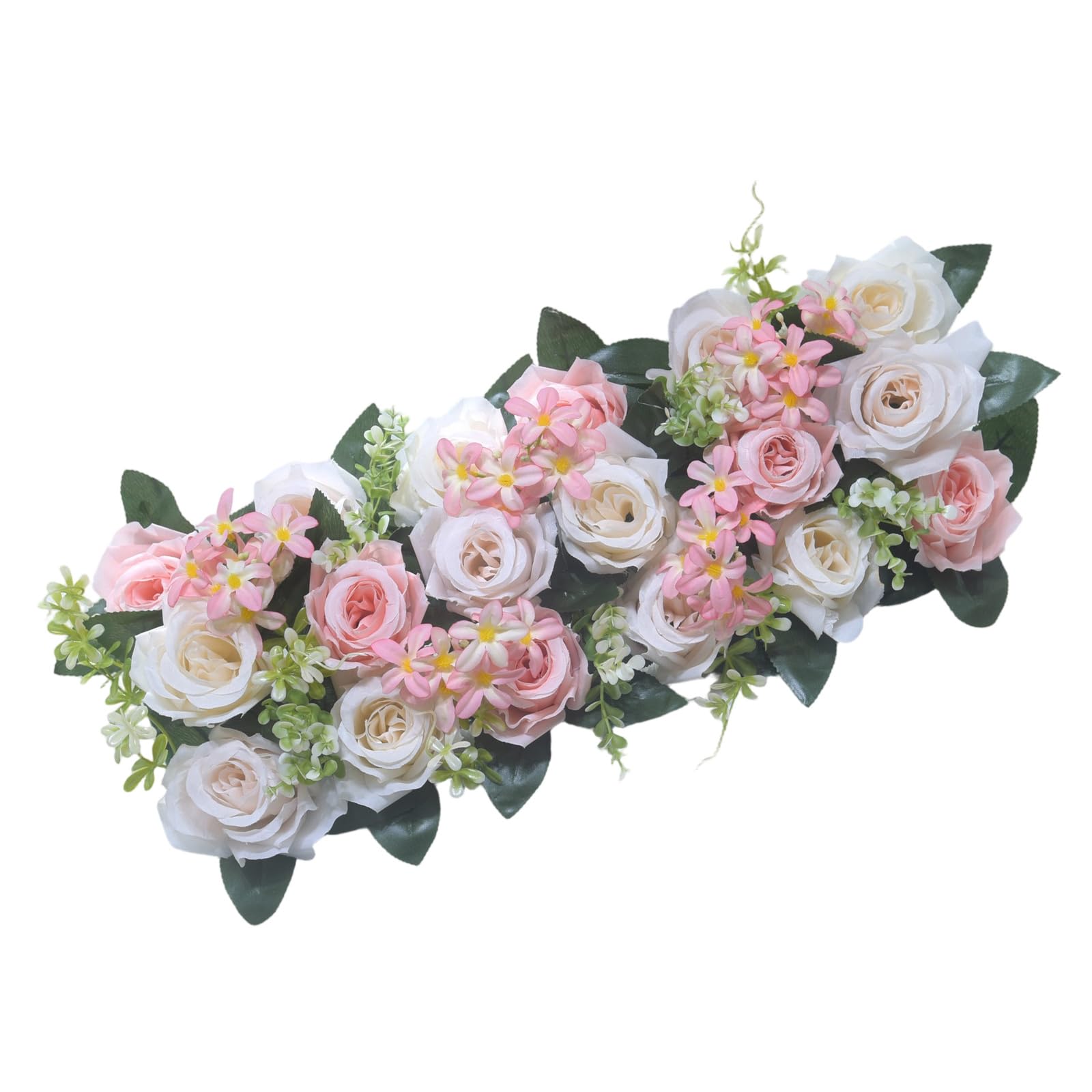 PANGBOER Artificial Flower Arrangement Realistic Silk Rose for Wedding Party Table Centerpieces Dining Room Home Decoration Fraudulent Flower Highlight for Dining Table