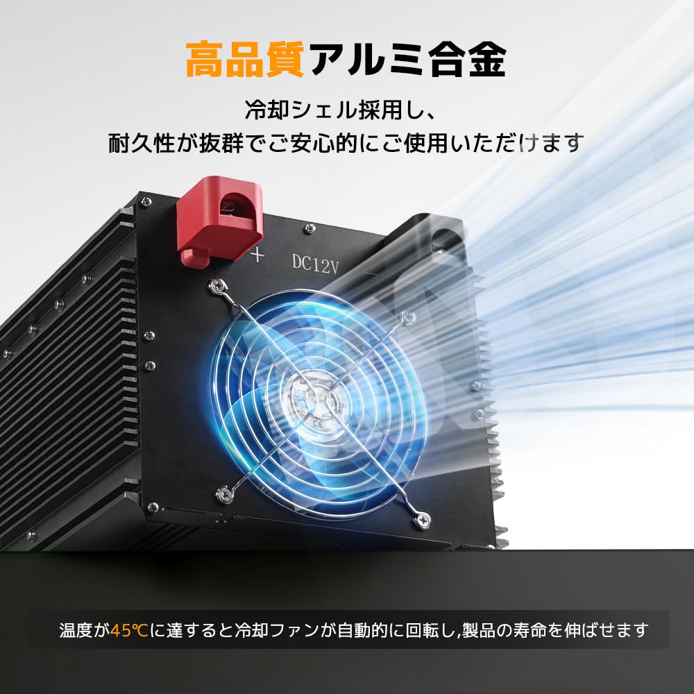Amazon.co.jp: LVYUAN（リョクエン）3000W 最大6000W 正弦波