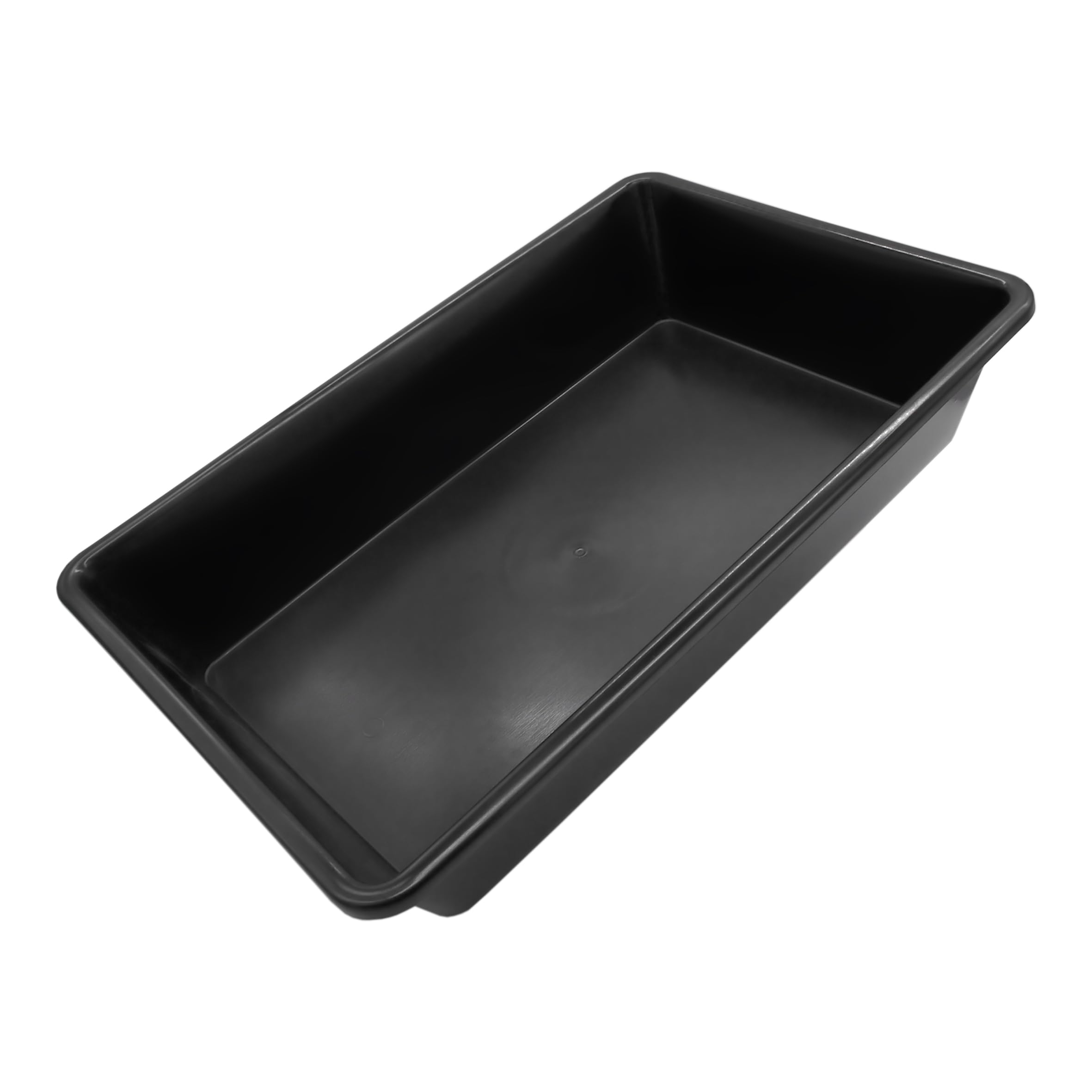 Bandeja multiusos negra 60x40 cm multifunción 20 litros rectangular mortero cubo cocina jardín macetero gato