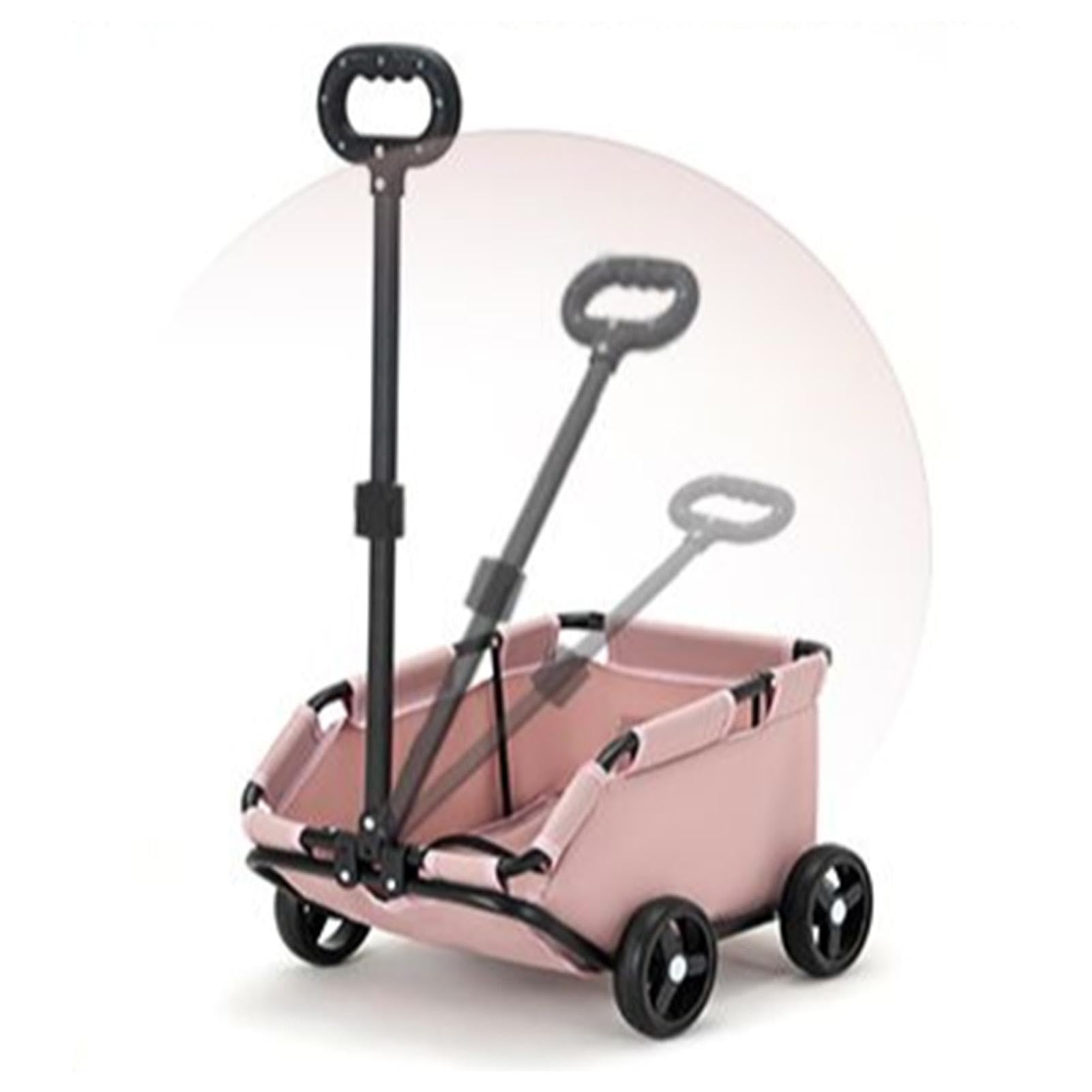 Faltbarer Strandwagen - Strandwagen für Camping, Garten, Hundekäfig | Robuster 4-Rad-Ziehwagen mit geräumigem Innenraum, Leichter Hundewagen für den Lebensmittelgeschäft