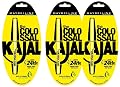 Maybelline New York Colossal Kajal Pencil, Black, Combo Pack Of 3, Matte Finish