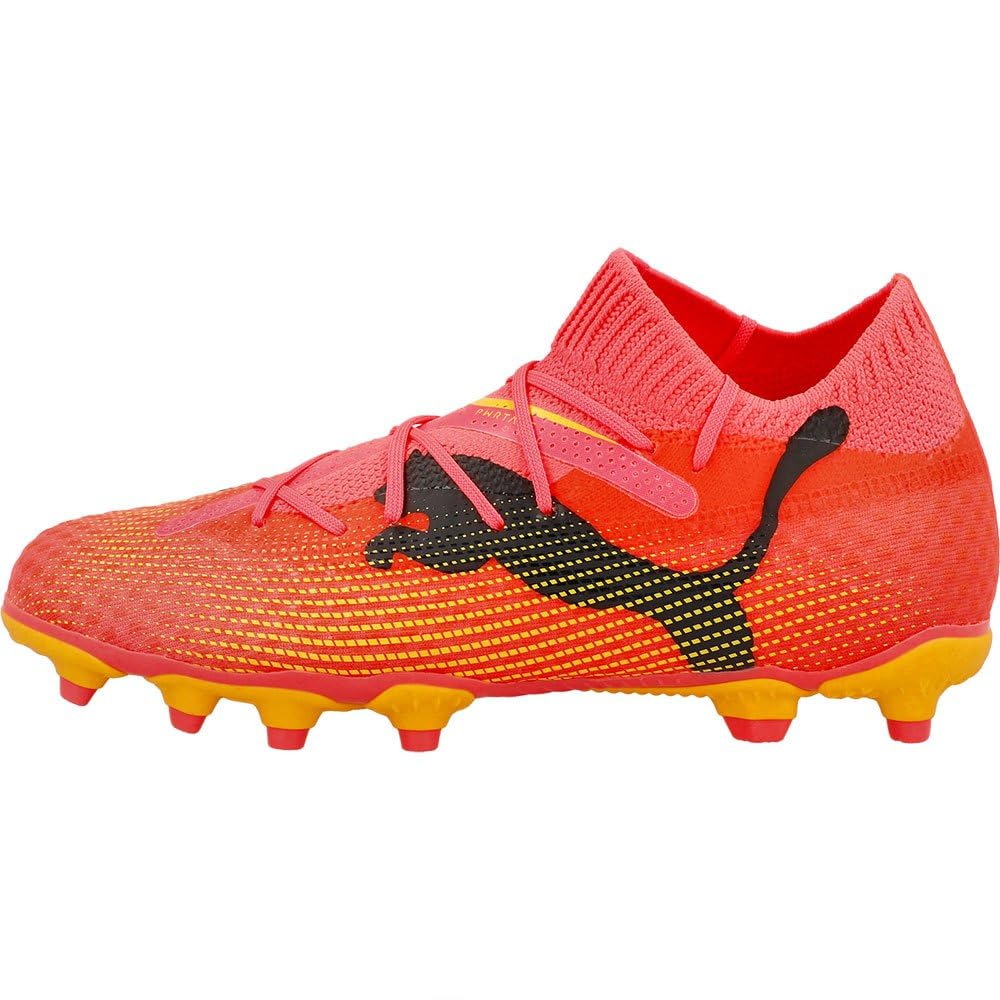 Puma Unisex Youth Future 7 Pro Fg/Ag Jr Soccer Shoes, Sunset Glow-Puma Black-Sun Stream, 2.5 UK
