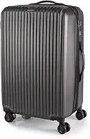 Mala Grande 35KG Expansível Style Giratória Ultra Leve ABS 80CM (Grafite)