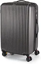 Mala Grande 35KG Expansível Style Giratória Ultra Leve ABS 80CM (Grafite)