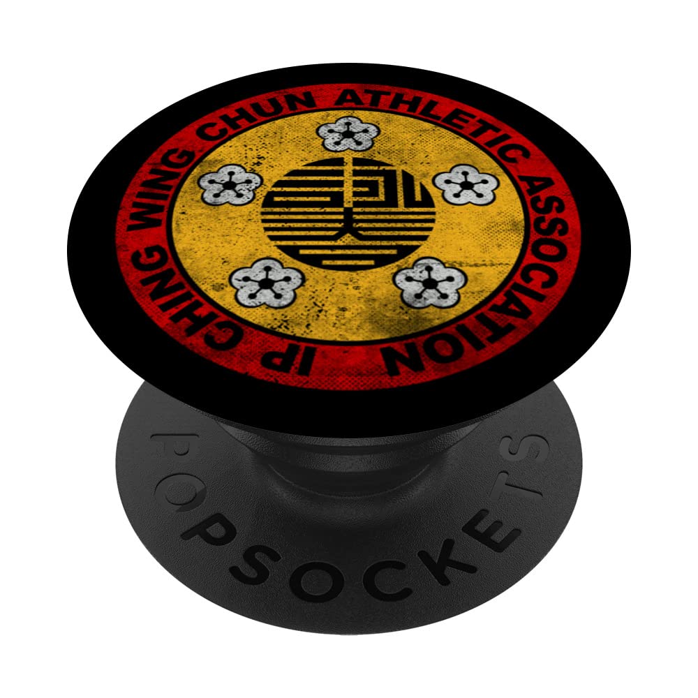 IP Ching Wing Chun Logo Kung Fu Vintage PopSockets Swappable PopGrip