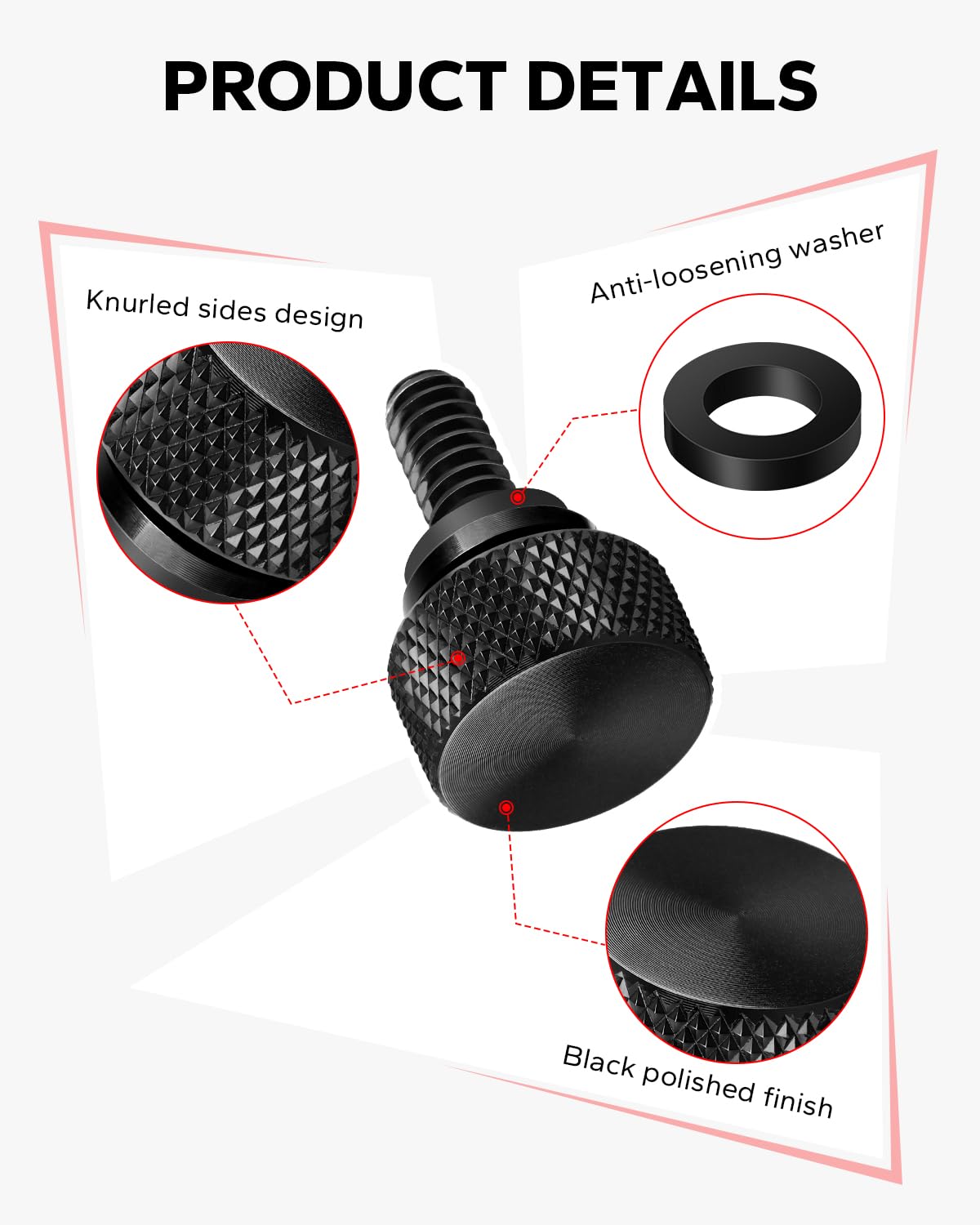 Amazon.com: Amazicha Black Seat Quick Stainless Steel Mount Bolt