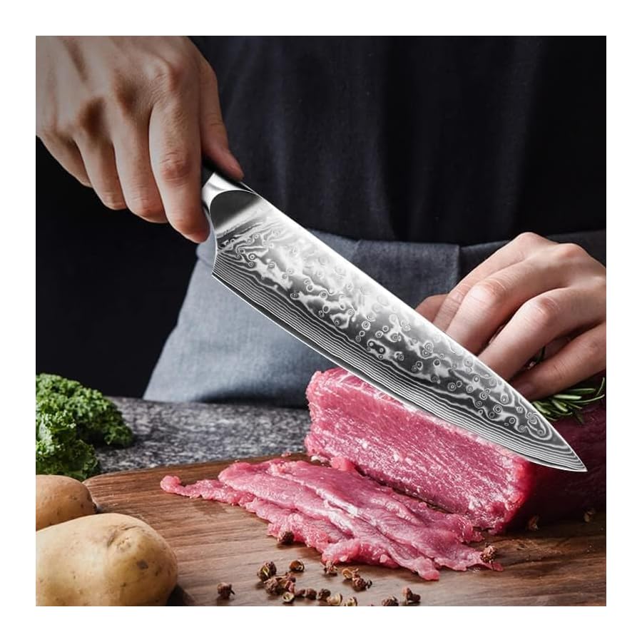 SHAN-ZU-Damascus-Kitchen-Knife-Set-7-Piece-Professional-Knife-Sets-for-Chefs-Japanese-Super-Steel-Damascus-Kitchen-Knife-Set-With-G10-Handle-Knife-Block-Set SHAN ZU Damascus Kitchen Knife Set, 7-Piece Professional Knife Sets for Chefs, Japanese Super Steel Damascus Kitchen Knife Set With G10 Handle Knife Block Set