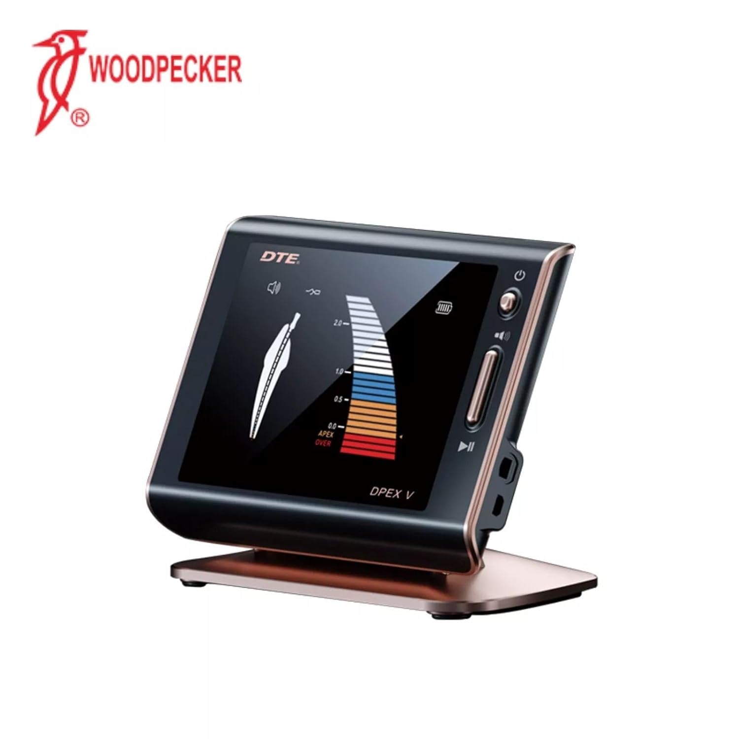 Woodpecker DPEX-V DTE Dpex V Multi-Frequency Dental Apex Locator Black/Gold