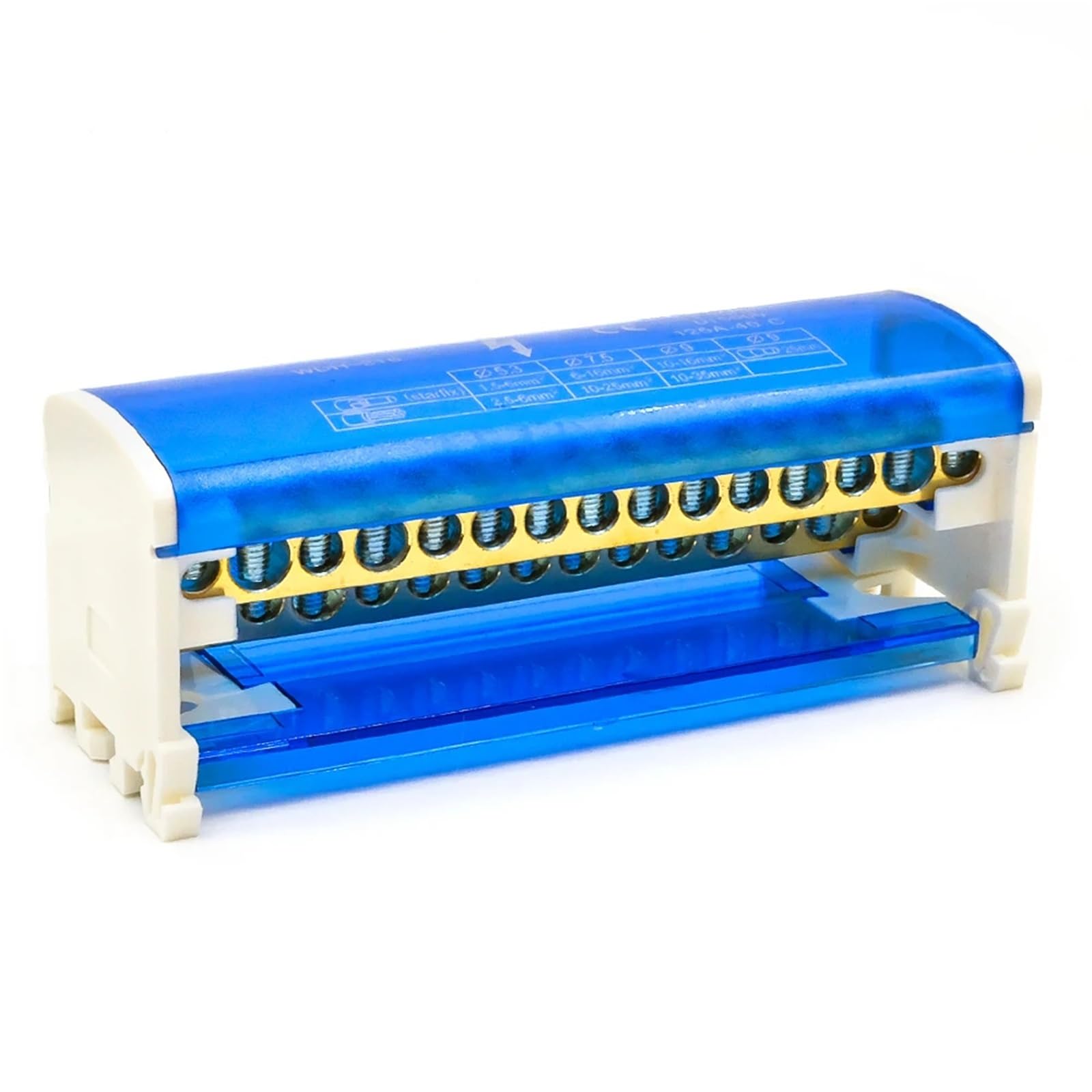 JDOUNFMO 1pcs WDH-215 Terminal Block Secure Screw Type Electrical Connection Compact Reliable DIN Rail Mount Conductor