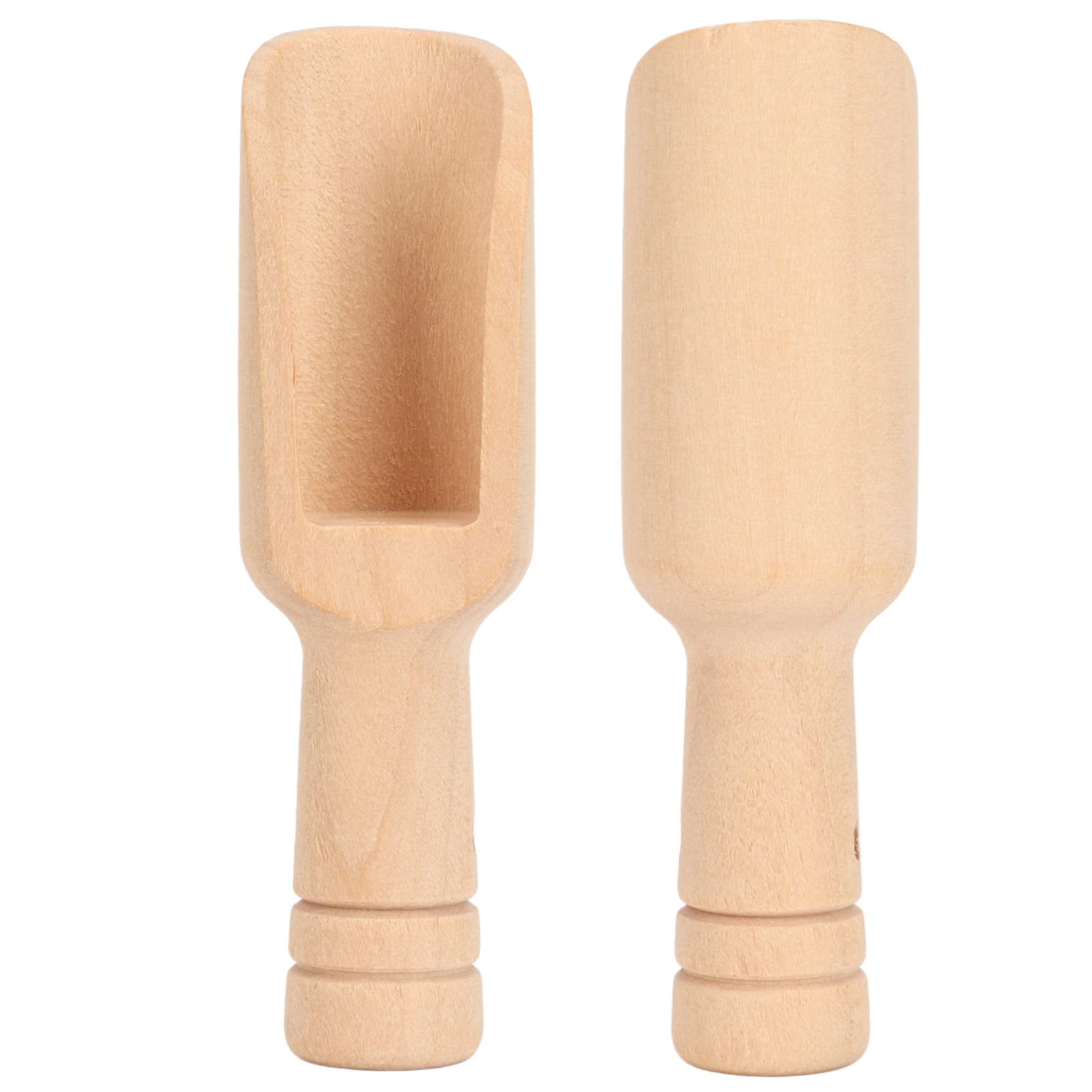 BestAlice 10 szt. mini łyżek drewnianych, mini łyżeczka do soli do kąpieli, łyżki kuchenne, naczynia do słoików, kanistry, wielofunkcyjny zestaw drewnianych łyżek do kawy, mąki, cukru, przypraw, sól