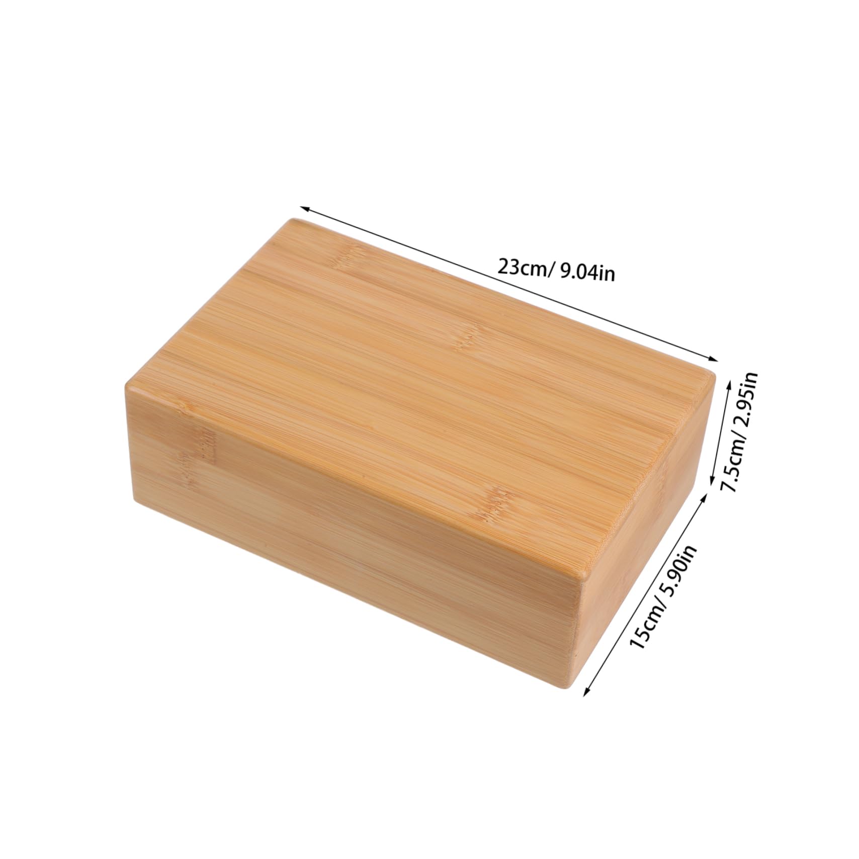 Mikikit 1PC Natural Yoga Brick and Yoga Practice Tool for Home Fitness Smooth Surface for Comfort for Easy Exercise