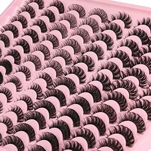 False Lashes Wholesale Bulk 48 Pairs Pack 8 Styles Mixed Fluffy DD Curl Natural Look Eyelashes by ALICE