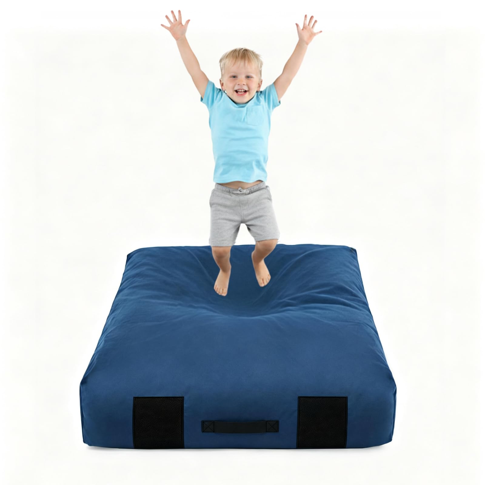 Crash Pad for Kids Sensory Room, Soft Foam Crash Mat with Removable Cover