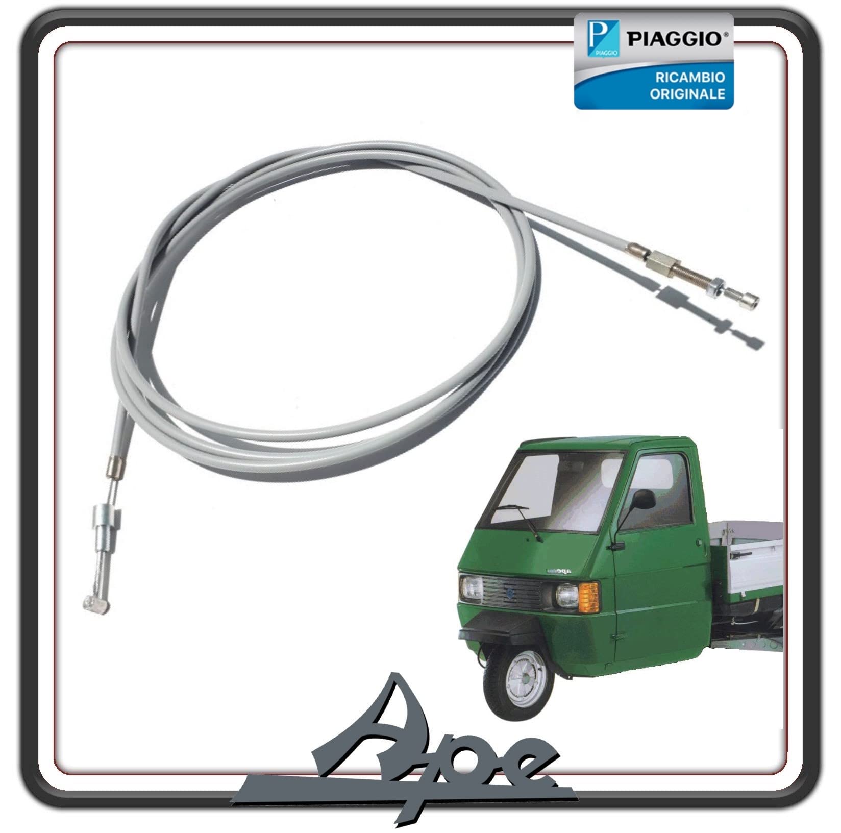 TRASMISSIONE CAVO FILO GAS ACCELERATORE PER PIAGGIO APE TM 703 BENZINA VERSIONE VOLANTE - PIAGGIO APE 602 VOLANTE ORIGINALE PIAGGIO.