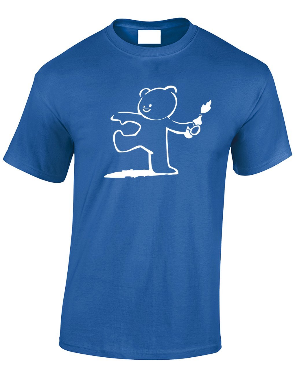 Crown Designs Men's Royal Teddy Bear Banksy Style Novelty Gifts For & Teenagers T-Shirts Tops - /Xx-Large