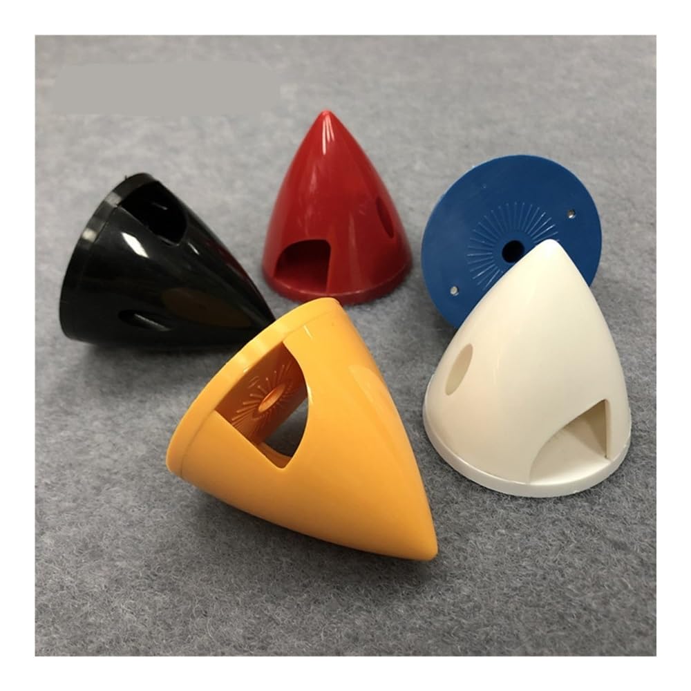 Compatible con Piezas de aeromodelismo de Aviones RC, 5 Colores, 75 mm, 3 Pulgadas, Modelos RC, plástico, 2 Palas, hélice giratoria.(75mm Black 1pcs)