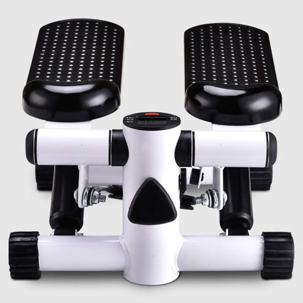 Máquina paso a paso con cintas de entrenamiento, multifunción, mini máquina de ejercicio paso a paso con pantalla LED, silenciosa para entrenamientos en casa